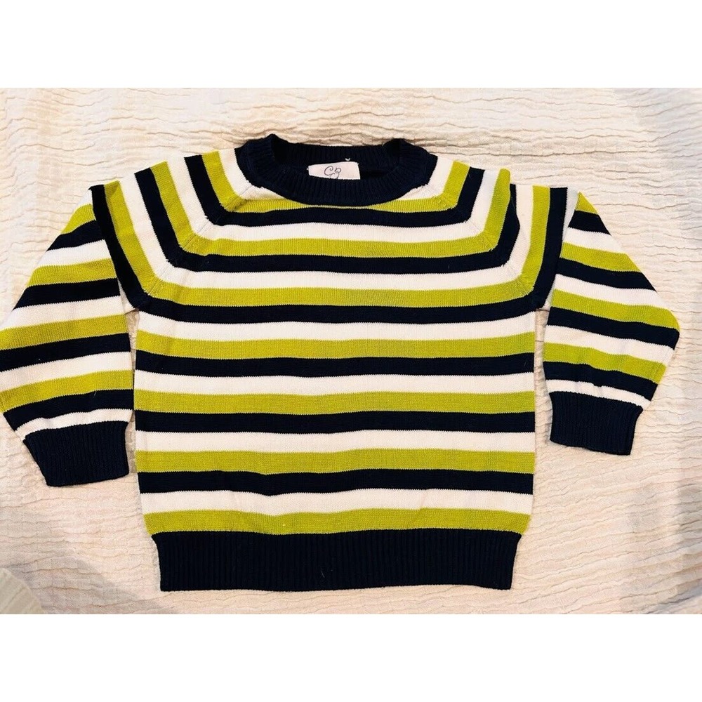 Carolina Zapf Baby CZ Striped Cotton Pullover Sweater